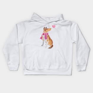 Watercolour Smooth Collie Kids Hoodie